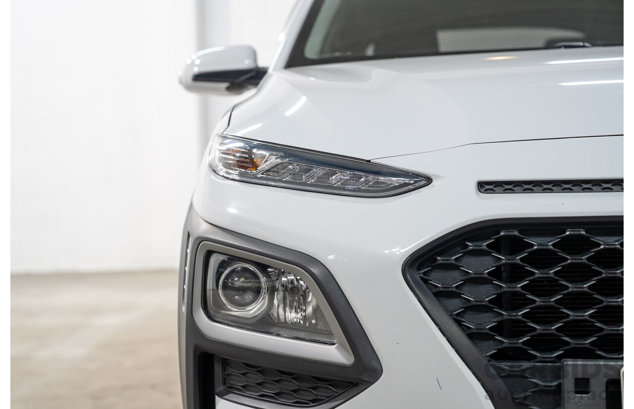 07/2018 Hyundai Kona Active (AWD) OS 4d Wagon White Turbo 1.6L