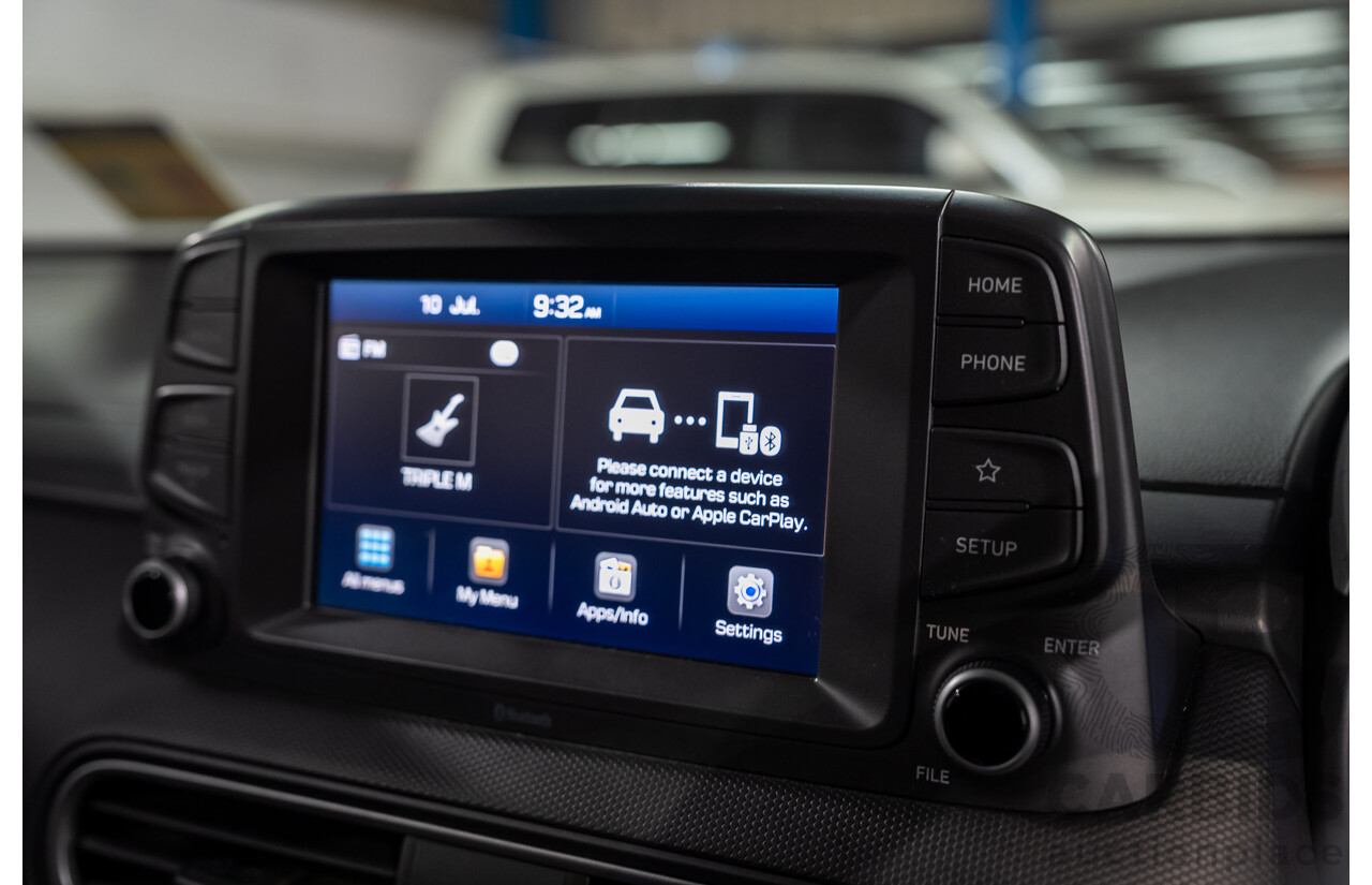 07/2018 Hyundai Kona Active (AWD) OS 4d Wagon White Turbo 1.6L