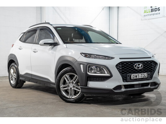 07/2018 Hyundai Kona Active (AWD) OS 4d Wagon White Turbo 1.6L