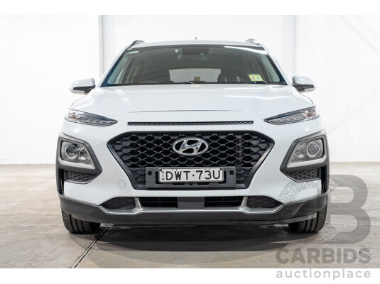 07/2018 Hyundai Kona Active (AWD) OS 4d Wagon White Turbo 1.6L