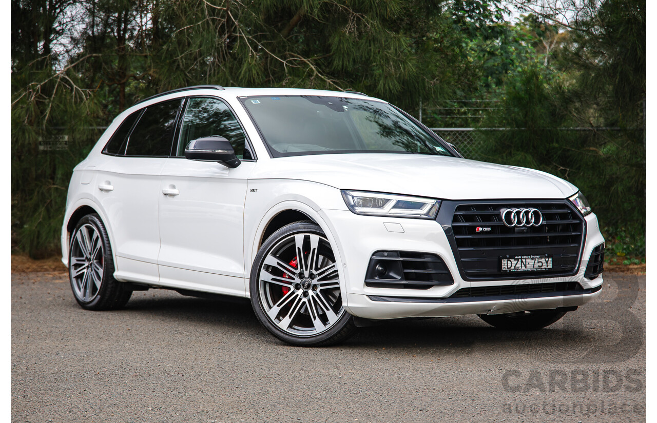 11/2018 Audi SQ5 3.0 TFSI Quattro (AWD) FY MY19 4d Wagon Ibis White Turbo V6 3.0L