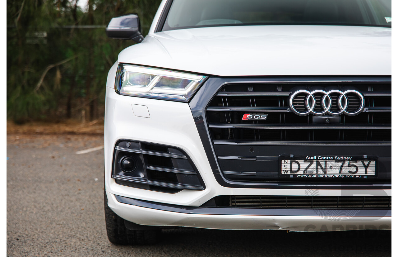 11/2018 Audi SQ5 3.0 TFSI Quattro (AWD) FY MY19 4d Wagon Ibis White Turbo V6 3.0L