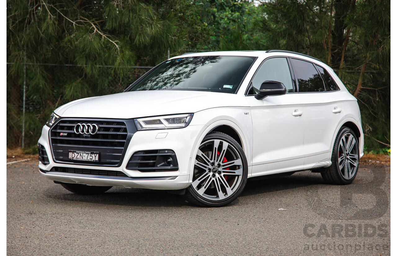 11/2018 Audi SQ5 3.0 TFSI Quattro (AWD) FY MY19 4d Wagon Ibis White Turbo V6 3.0L