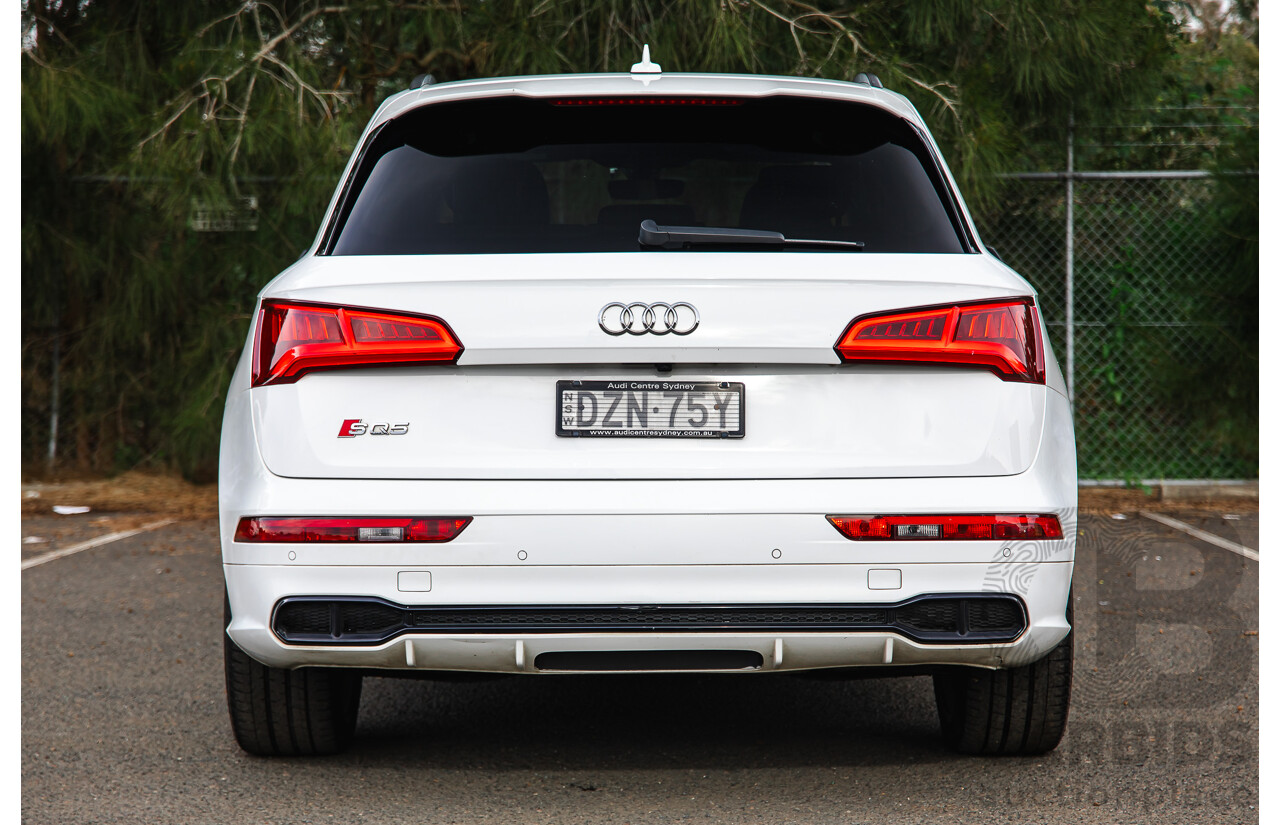 11/2018 Audi SQ5 3.0 TFSI Quattro (AWD) FY MY19 4d Wagon Ibis White Turbo V6 3.0L