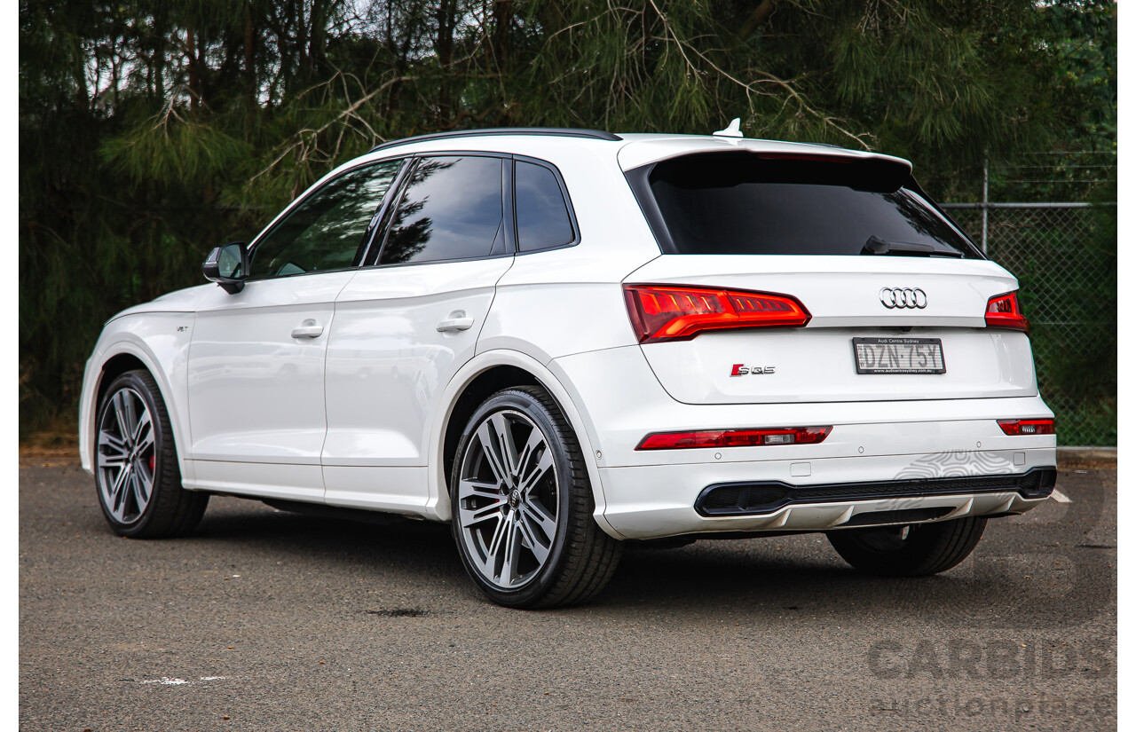 11/2018 Audi SQ5 3.0 TFSI Quattro (AWD) FY MY19 4d Wagon Ibis White Turbo V6 3.0L