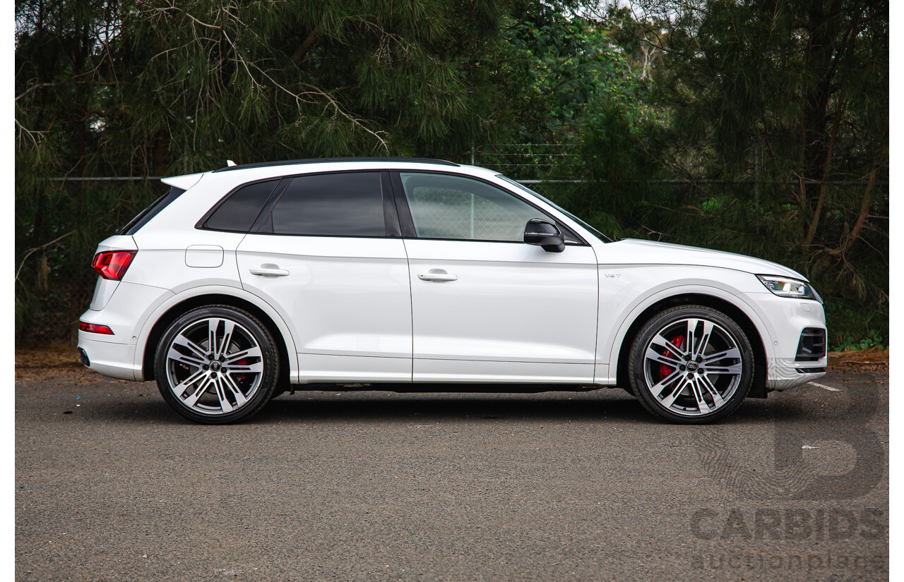 11/2018 Audi SQ5 3.0 TFSI Quattro (AWD) FY MY19 4d Wagon Ibis White Turbo V6 3.0L