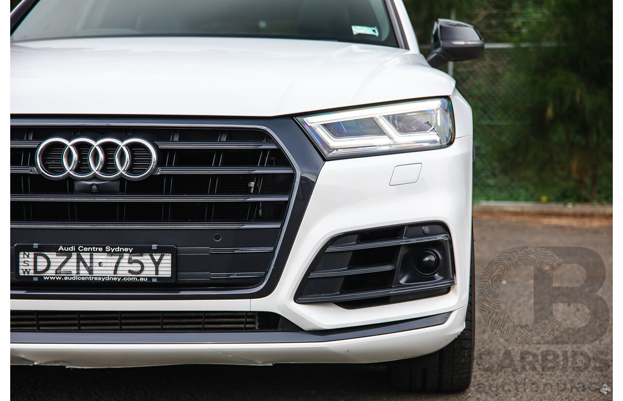 11/2018 Audi SQ5 3.0 TFSI Quattro (AWD) FY MY19 4d Wagon Ibis White Turbo V6 3.0L