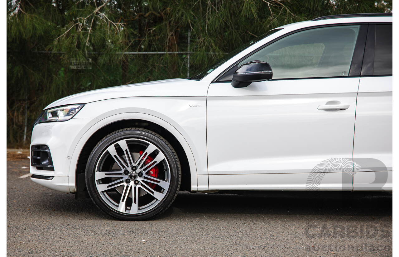 11/2018 Audi SQ5 3.0 TFSI Quattro (AWD) FY MY19 4d Wagon Ibis White Turbo V6 3.0L