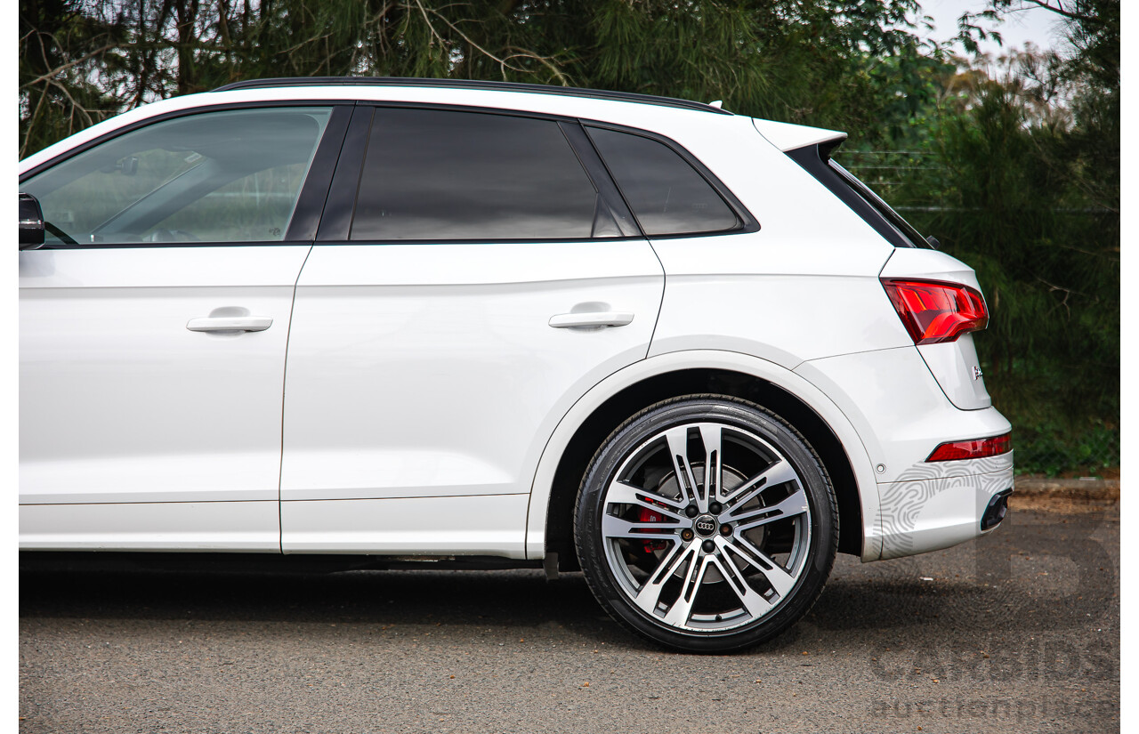 11/2018 Audi SQ5 3.0 TFSI Quattro (AWD) FY MY19 4d Wagon Ibis White Turbo V6 3.0L