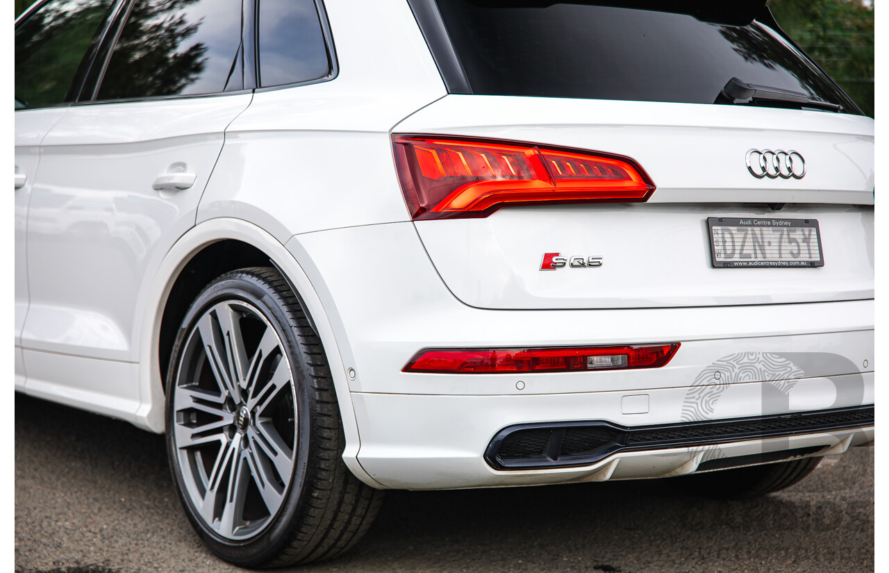 11/2018 Audi SQ5 3.0 TFSI Quattro (AWD) FY MY19 4d Wagon Ibis White Turbo V6 3.0L