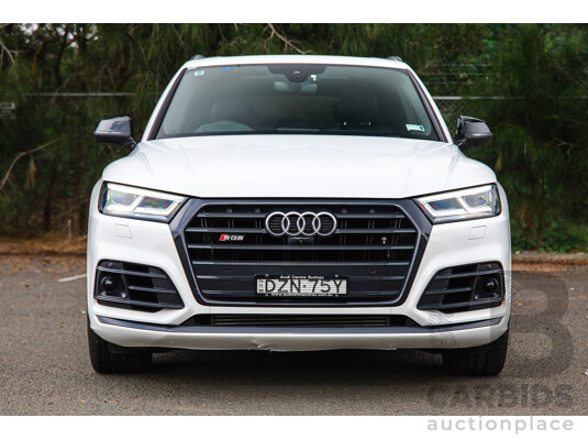 11/2018 Audi SQ5 3.0 TFSI Quattro (AWD) FY MY19 4d Wagon Ibis White Turbo V6 3.0L