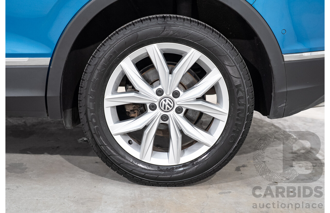 04/2018 Volkswagen Tiguan 162 TSI Highline (AWD) 5NA MY18 4D Wagon Blue Turbo 2.0L
