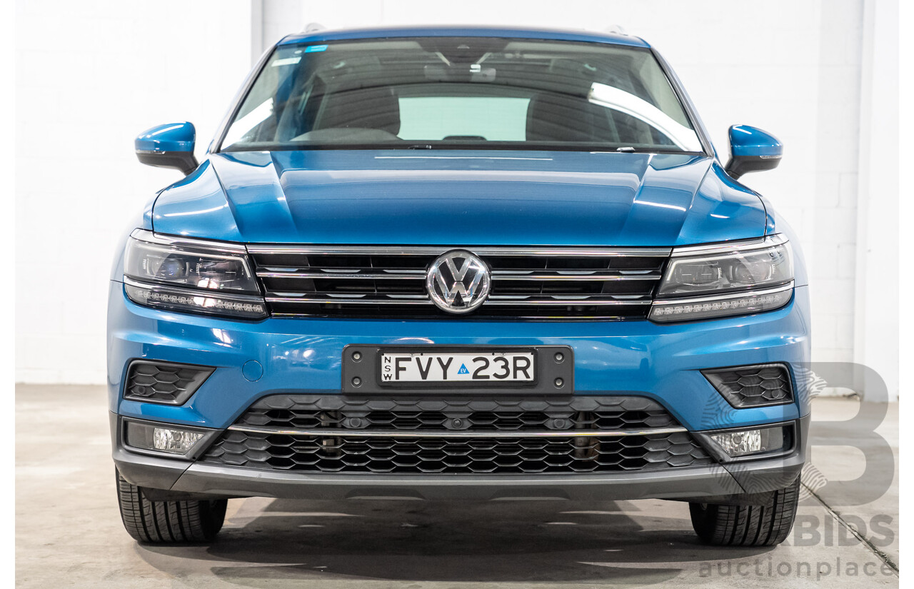 04/2018 Volkswagen Tiguan 162 TSI Highline (AWD) 5NA MY18 4D Wagon Blue Turbo 2.0L