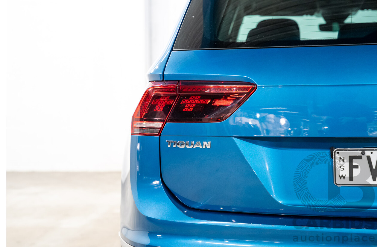 04/2018 Volkswagen Tiguan 162 TSI Highline (AWD) 5NA MY18 4D Wagon Blue Turbo 2.0L