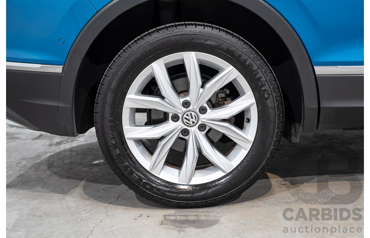 04/2018 Volkswagen Tiguan 162 TSI Highline (AWD) 5NA MY18 4D Wagon Blue Turbo 2.0L