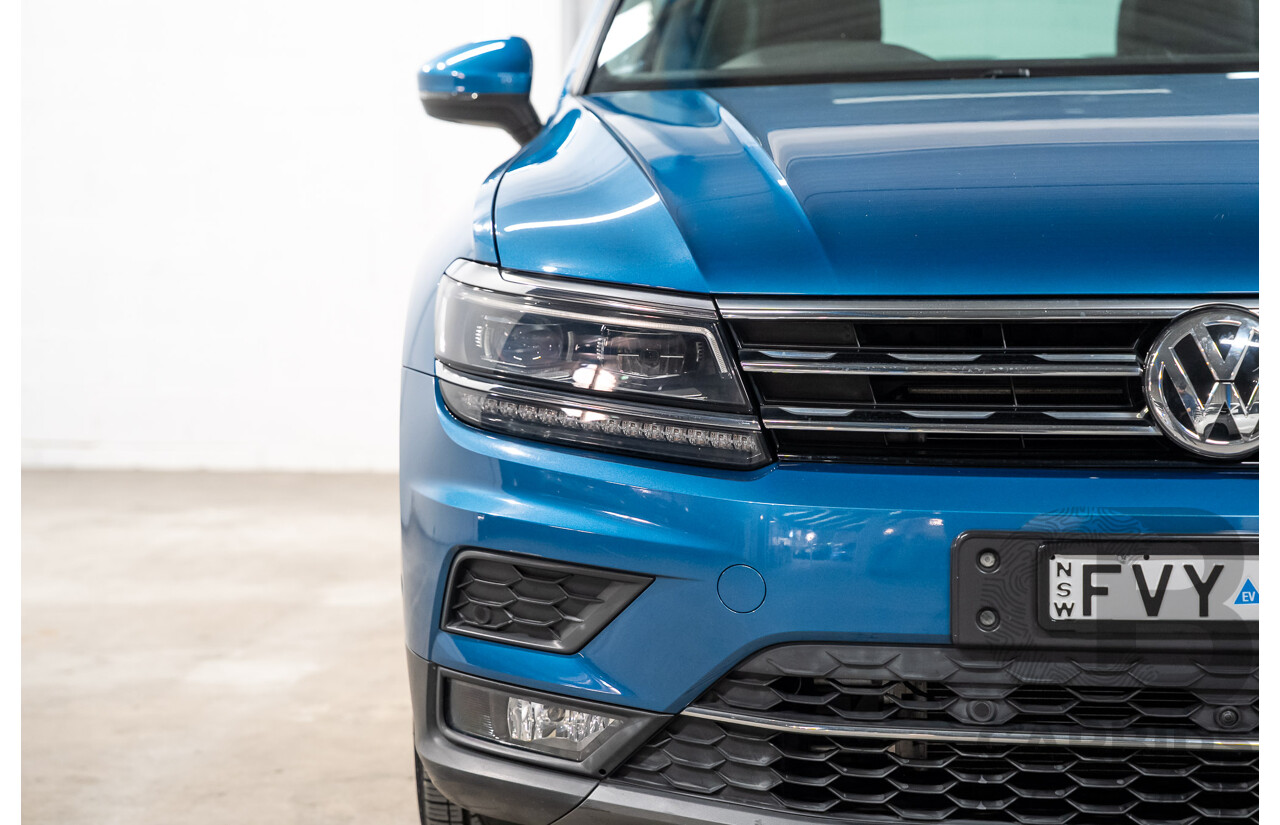 04/2018 Volkswagen Tiguan 162 TSI Highline (AWD) 5NA MY18 4D Wagon Blue Turbo 2.0L