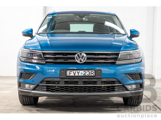 04/2018 Volkswagen Tiguan 162 TSI Highline (AWD) 5NA MY18 4D Wagon Blue Turbo 2.0L
