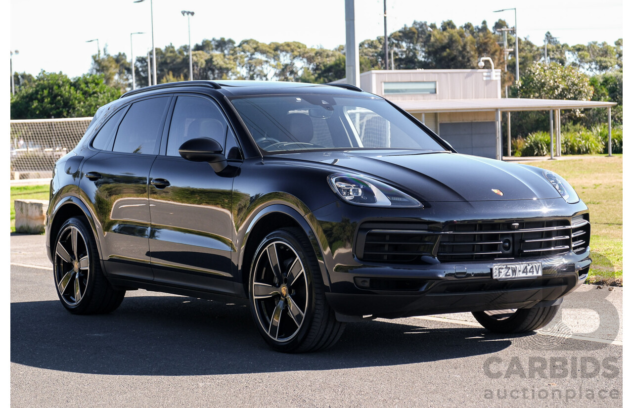 1/2022 Porsche Cayenne (AWD) 9YA MY22 4d Wagon Moonlight Blue Metallic Turbo V6 3.0L