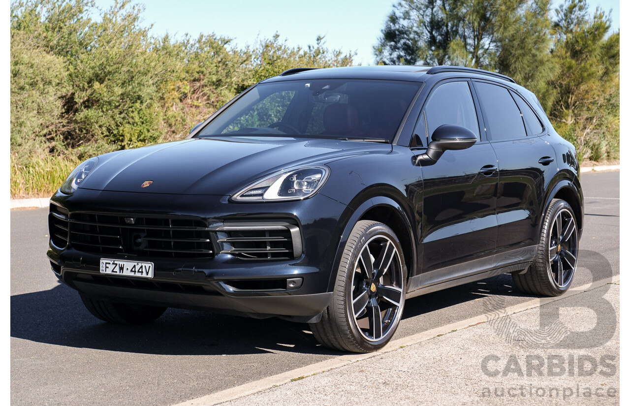 1/2022 Porsche Cayenne (AWD) 9YA MY22 4d Wagon Moonlight Blue Metallic Turbo V6 3.0L