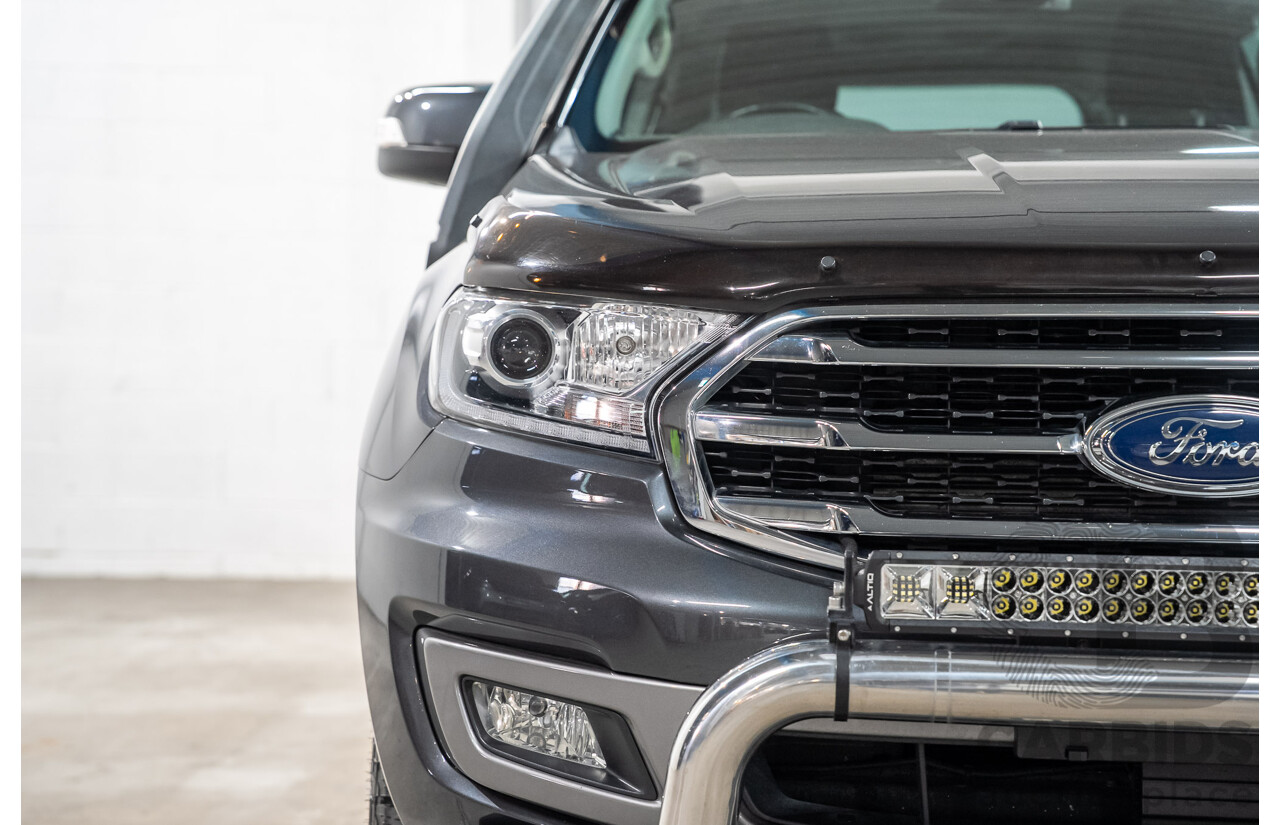 08/2018 Ford Everest Trend 4WD 7 Seater UA II MY19 4D Wagon Meteor Grey Metallic Twin Turbo Diesel 2.0L