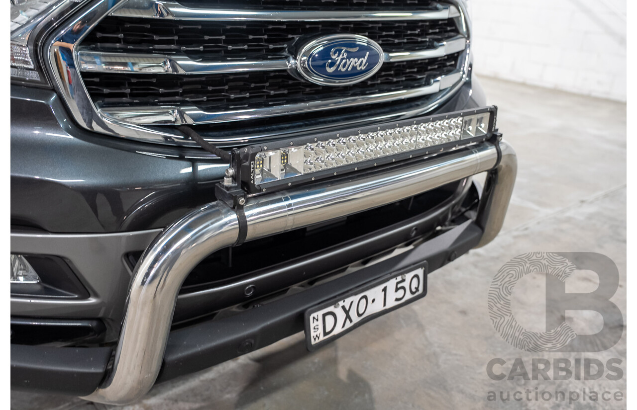 08/2018 Ford Everest Trend 4WD 7 Seater UA II MY19 4D Wagon Meteor Grey Metallic Twin Turbo Diesel 2.0L