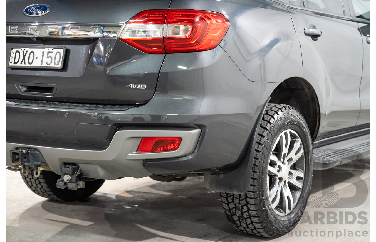 08/2018 Ford Everest Trend 4WD 7 Seater UA II MY19 4D Wagon Meteor Grey Metallic Twin Turbo Diesel 2.0L