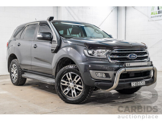 08/2018 Ford Everest Trend 4WD 7 Seater UA II MY19 4D Wagon Meteor Grey Metallic Twin Turbo Diesel 2.0L