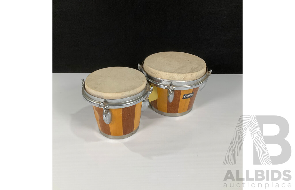 Promax Wooden Bongo Drums
