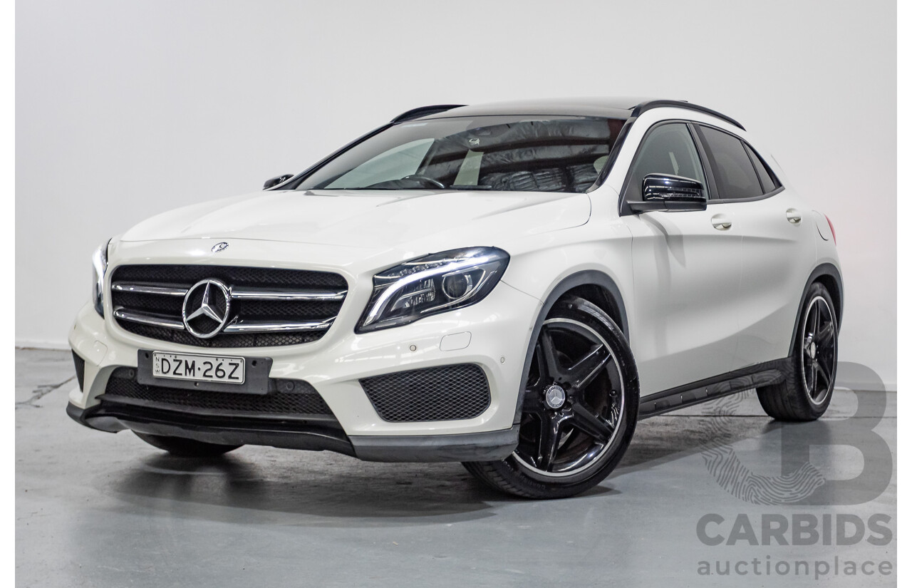 07/2014 Mercedes Benz GLA250 4matic AMG Pack (AWD) X156 4D Wagon Calcite White Turbo 2.0L