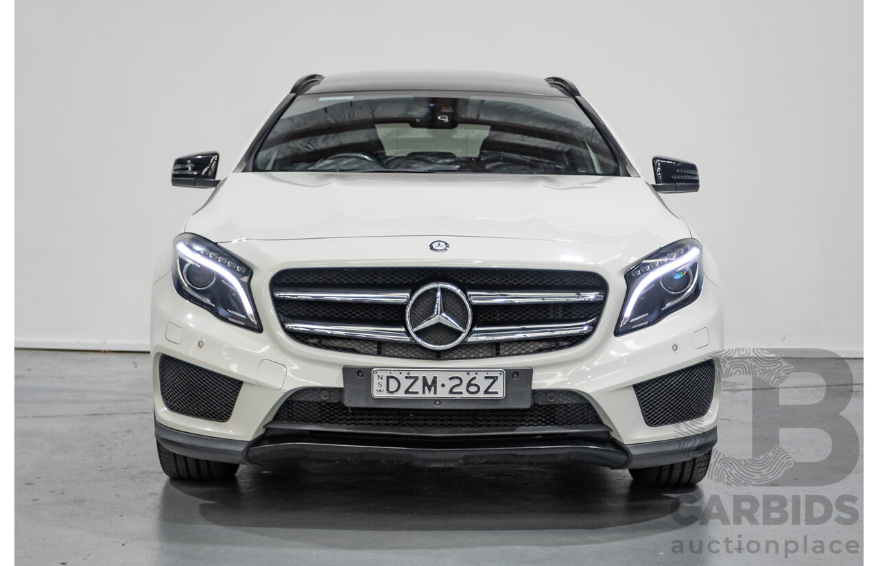 07/2014 Mercedes Benz GLA250 4matic AMG Pack (AWD) X156 4D Wagon Calcite White Turbo 2.0L
