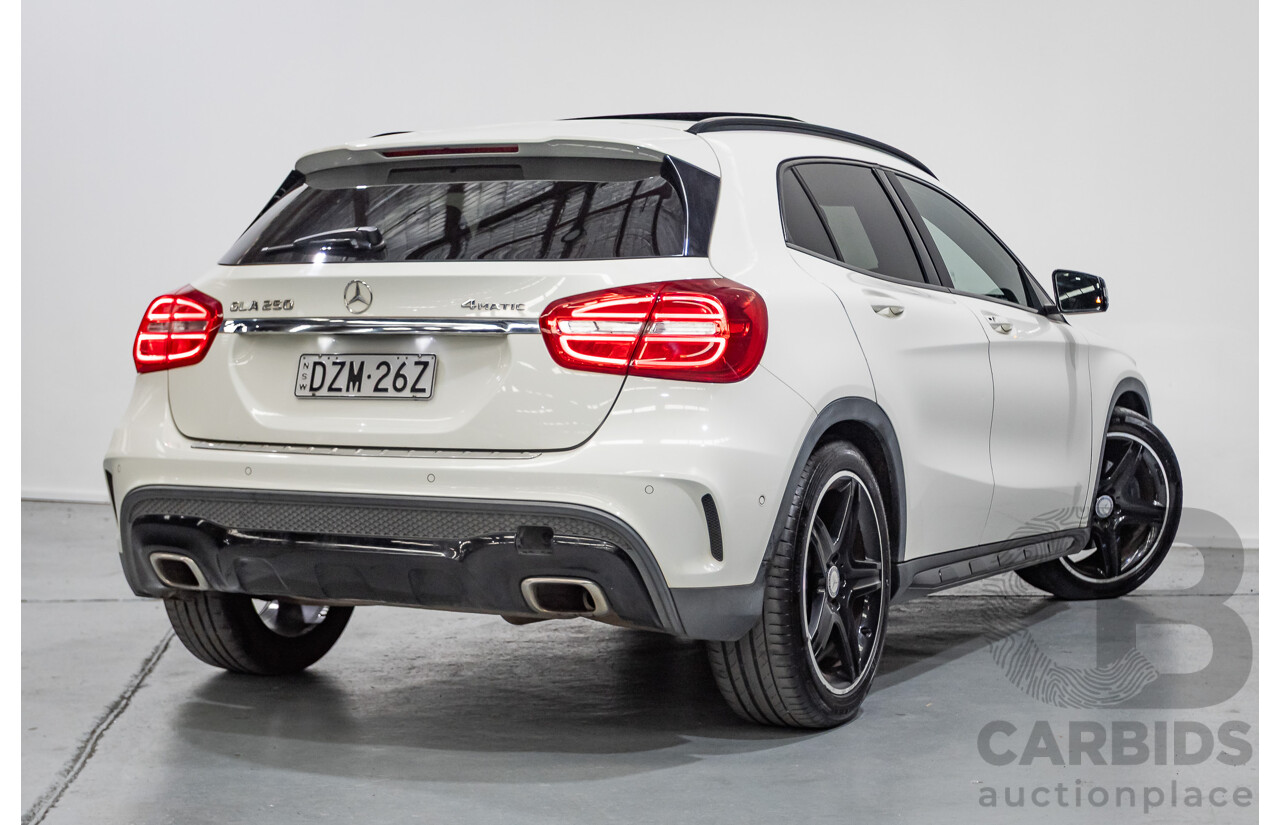 07/2014 Mercedes Benz GLA250 4matic AMG Pack (AWD) X156 4D Wagon Calcite White Turbo 2.0L