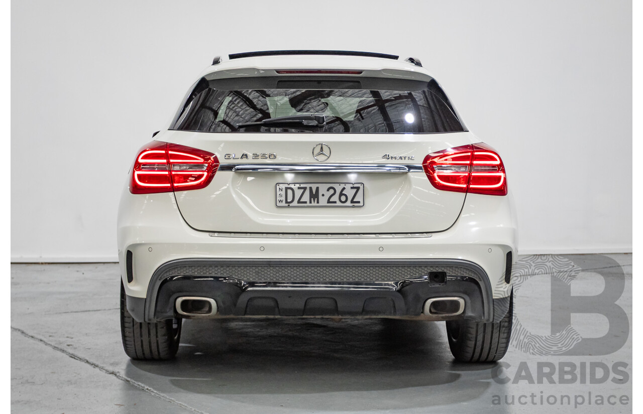 07/2014 Mercedes Benz GLA250 4matic AMG Pack (AWD) X156 4D Wagon Calcite White Turbo 2.0L