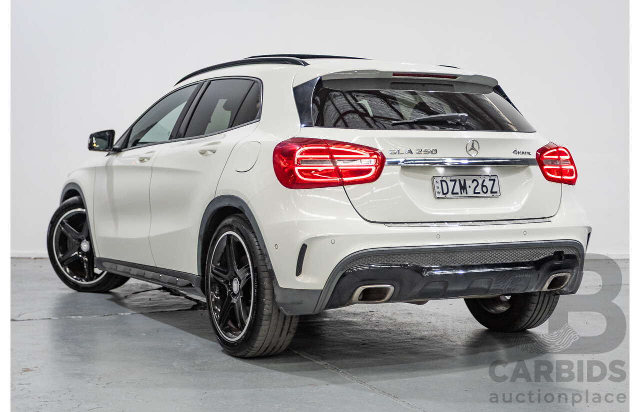 07/2014 Mercedes Benz GLA250 4matic AMG Pack (AWD) X156 4D Wagon Calcite White Turbo 2.0L