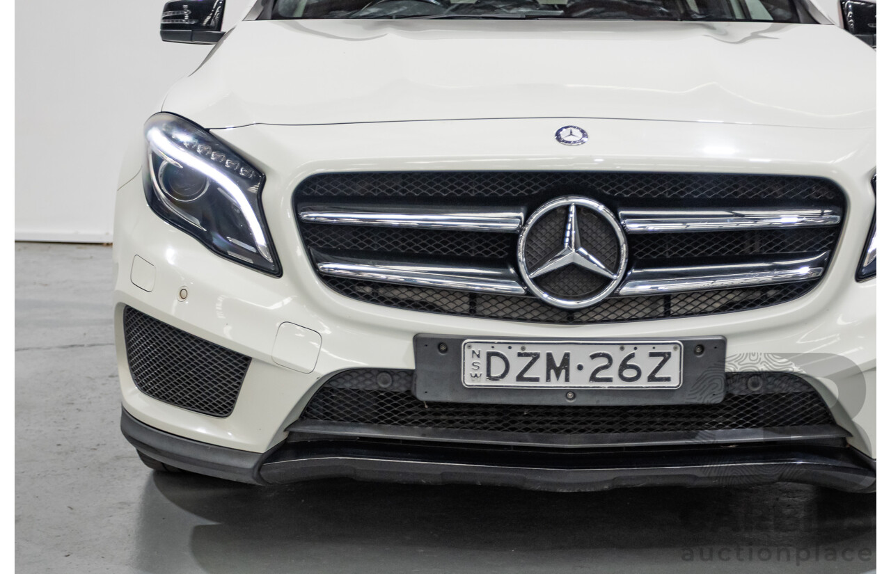 07/2014 Mercedes Benz GLA250 4matic AMG Pack (AWD) X156 4D Wagon Calcite White Turbo 2.0L