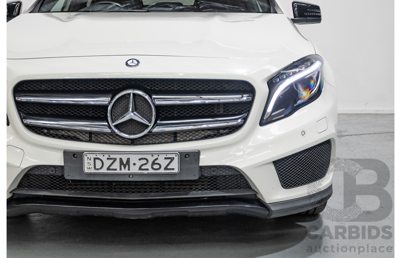 07/2014 Mercedes Benz GLA250 4matic AMG Pack (AWD) X156 4D Wagon Calcite White Turbo 2.0L