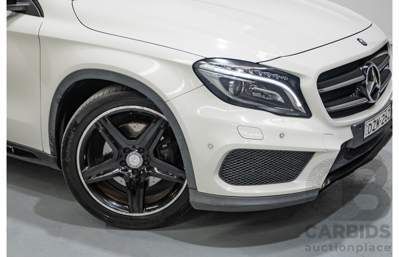07/2014 Mercedes Benz GLA250 4matic AMG Pack (AWD) X156 4D Wagon Calcite White Turbo 2.0L