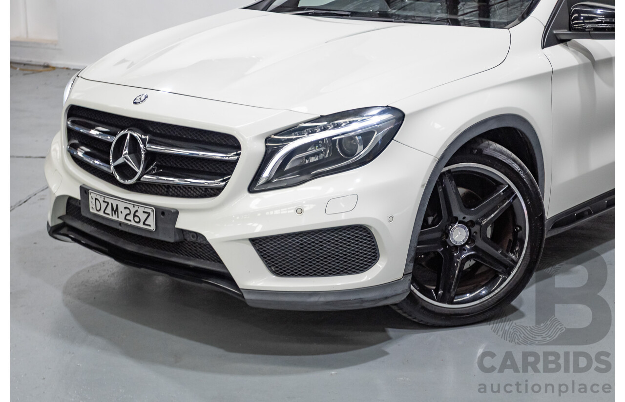 07/2014 Mercedes Benz GLA250 4matic AMG Pack (AWD) X156 4D Wagon Calcite White Turbo 2.0L
