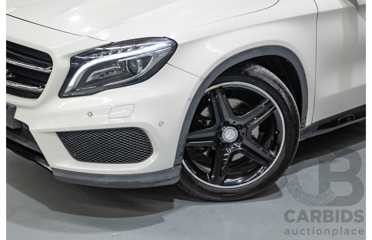 07/2014 Mercedes Benz GLA250 4matic AMG Pack (AWD) X156 4D Wagon Calcite White Turbo 2.0L