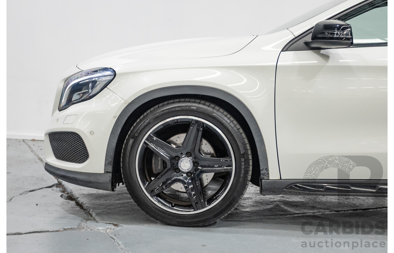 07/2014 Mercedes Benz GLA250 4matic AMG Pack (AWD) X156 4D Wagon Calcite White Turbo 2.0L