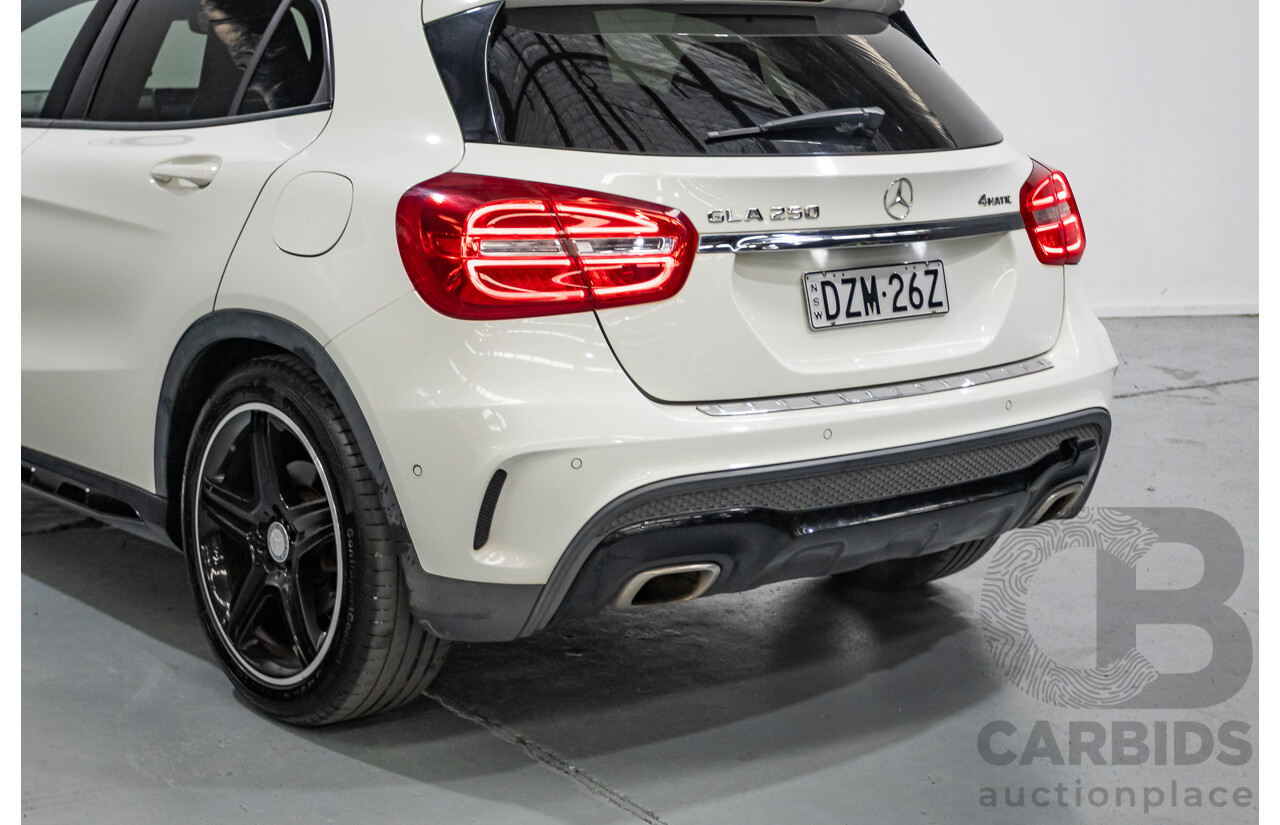 07/2014 Mercedes Benz GLA250 4matic AMG Pack (AWD) X156 4D Wagon Calcite White Turbo 2.0L