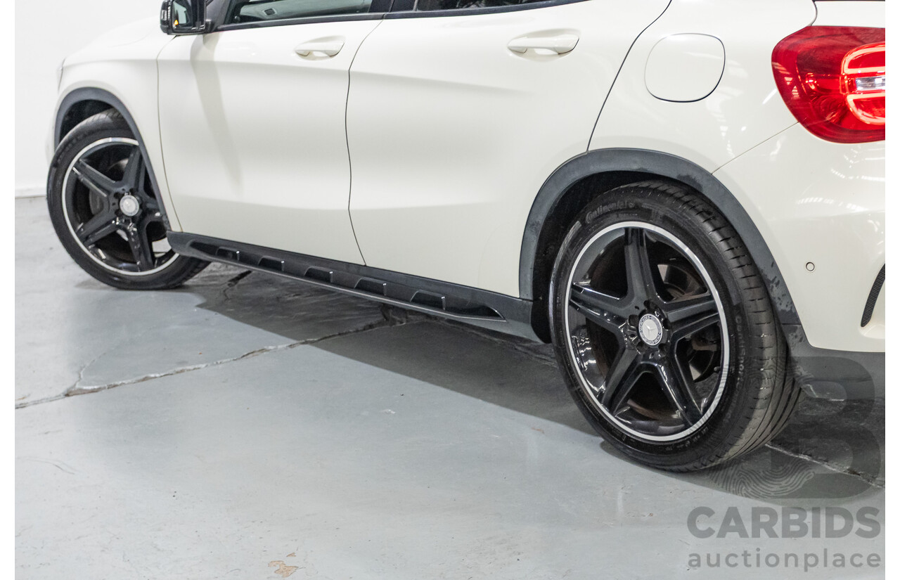 07/2014 Mercedes Benz GLA250 4matic AMG Pack (AWD) X156 4D Wagon Calcite White Turbo 2.0L