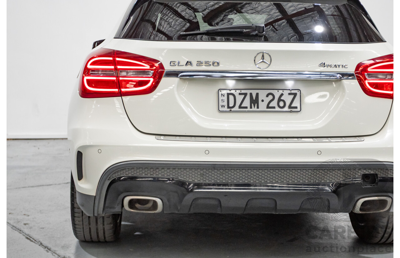 07/2014 Mercedes Benz GLA250 4matic AMG Pack (AWD) X156 4D Wagon Calcite White Turbo 2.0L