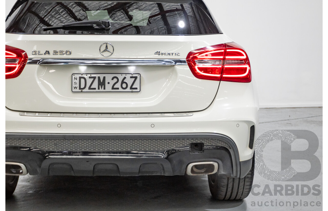 07/2014 Mercedes Benz GLA250 4matic AMG Pack (AWD) X156 4D Wagon Calcite White Turbo 2.0L