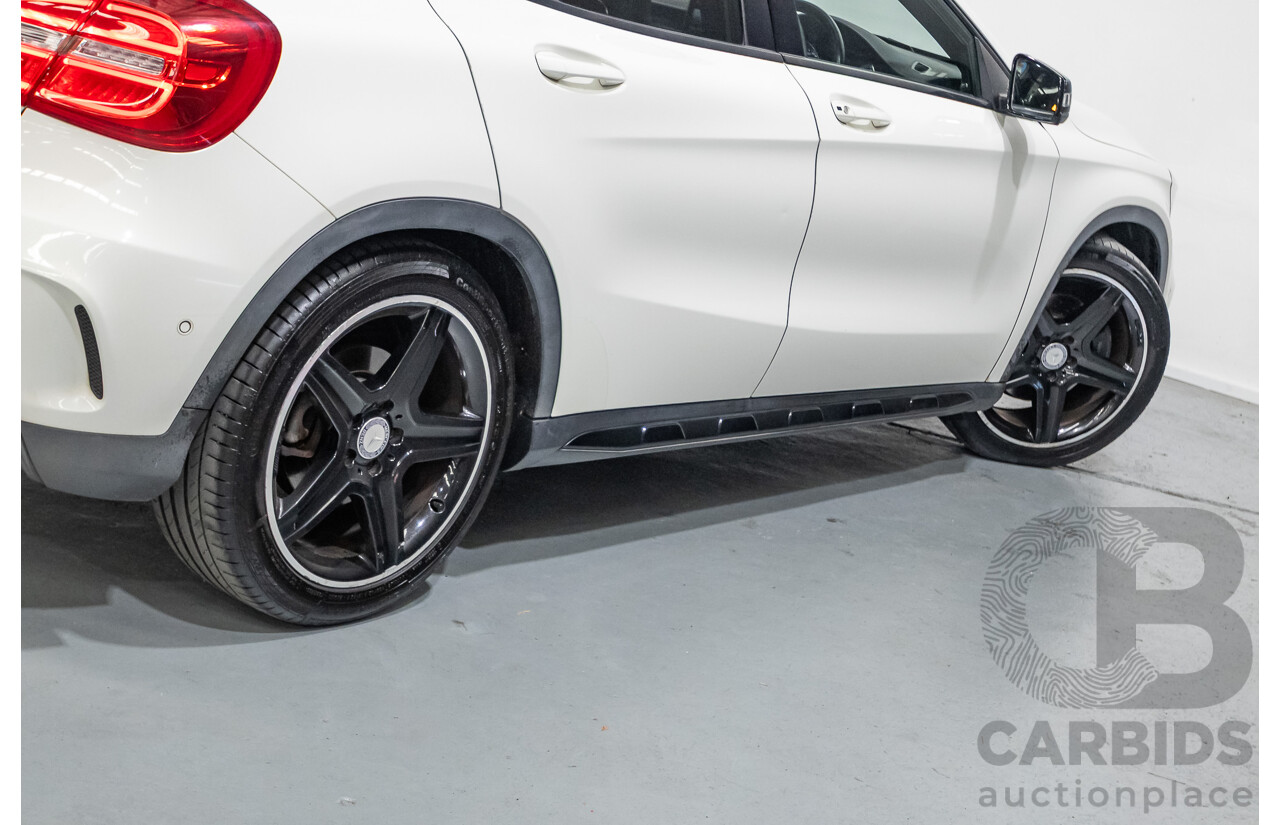 07/2014 Mercedes Benz GLA250 4matic AMG Pack (AWD) X156 4D Wagon Calcite White Turbo 2.0L