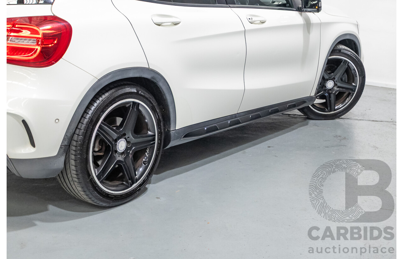 07/2014 Mercedes Benz GLA250 4matic AMG Pack (AWD) X156 4D Wagon Calcite White Turbo 2.0L