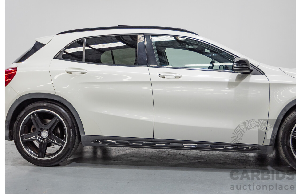 07/2014 Mercedes Benz GLA250 4matic AMG Pack (AWD) X156 4D Wagon Calcite White Turbo 2.0L