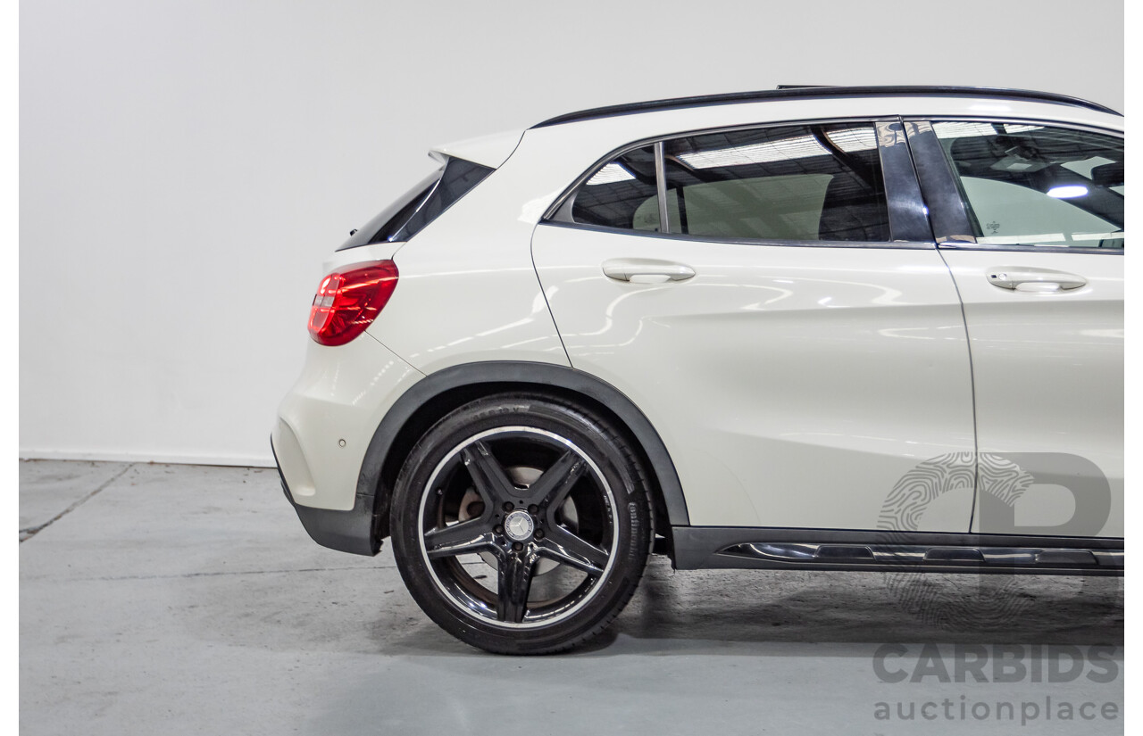 07/2014 Mercedes Benz GLA250 4matic AMG Pack (AWD) X156 4D Wagon Calcite White Turbo 2.0L