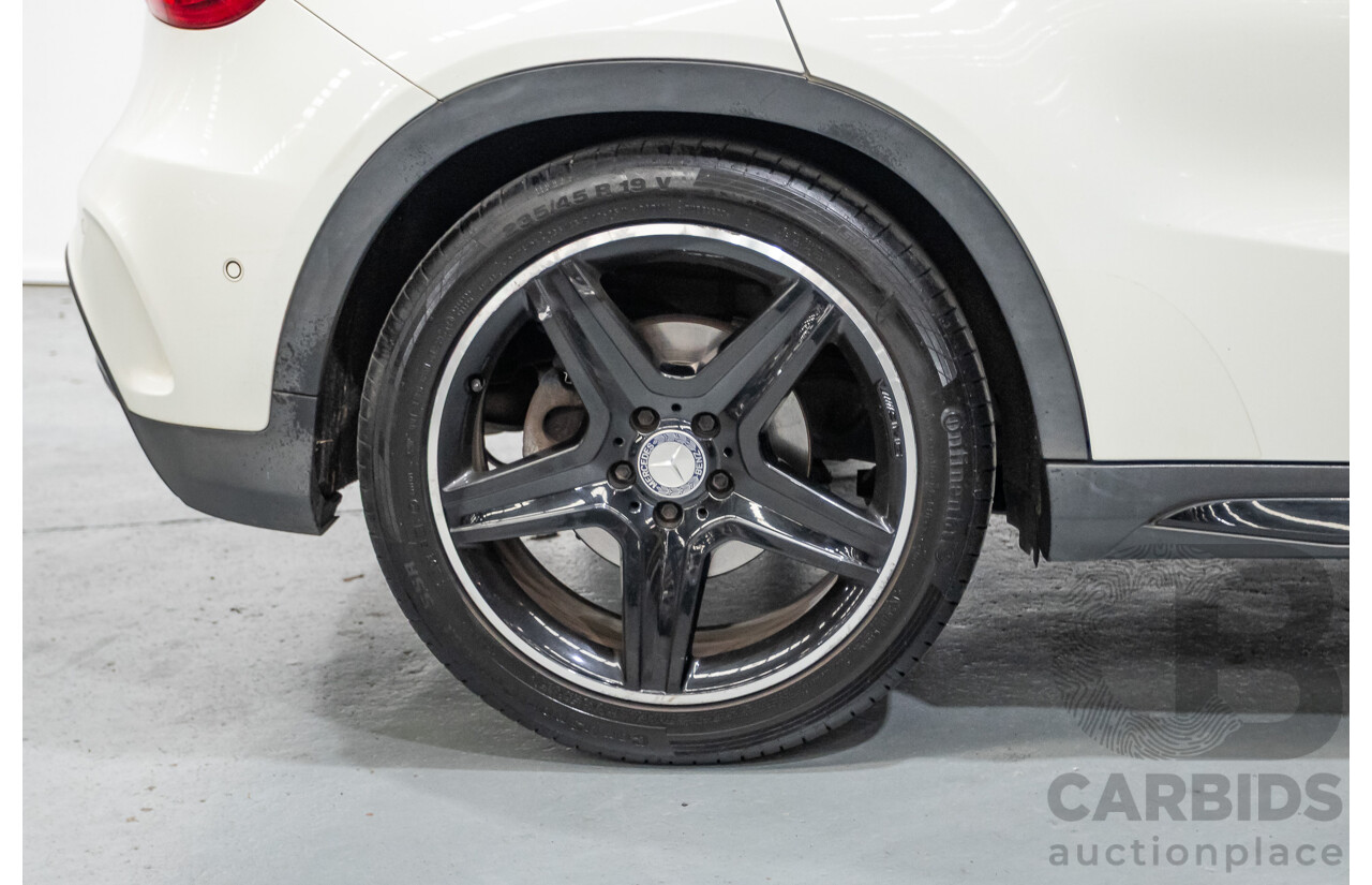 07/2014 Mercedes Benz GLA250 4matic AMG Pack (AWD) X156 4D Wagon Calcite White Turbo 2.0L