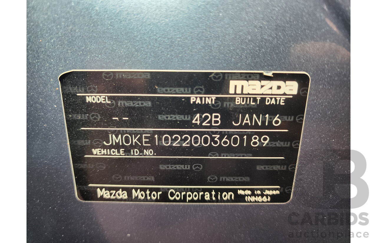 02/2016 Mazda Cx-5 GT (4x4) MY15 4d Wagon Blue 2.2L