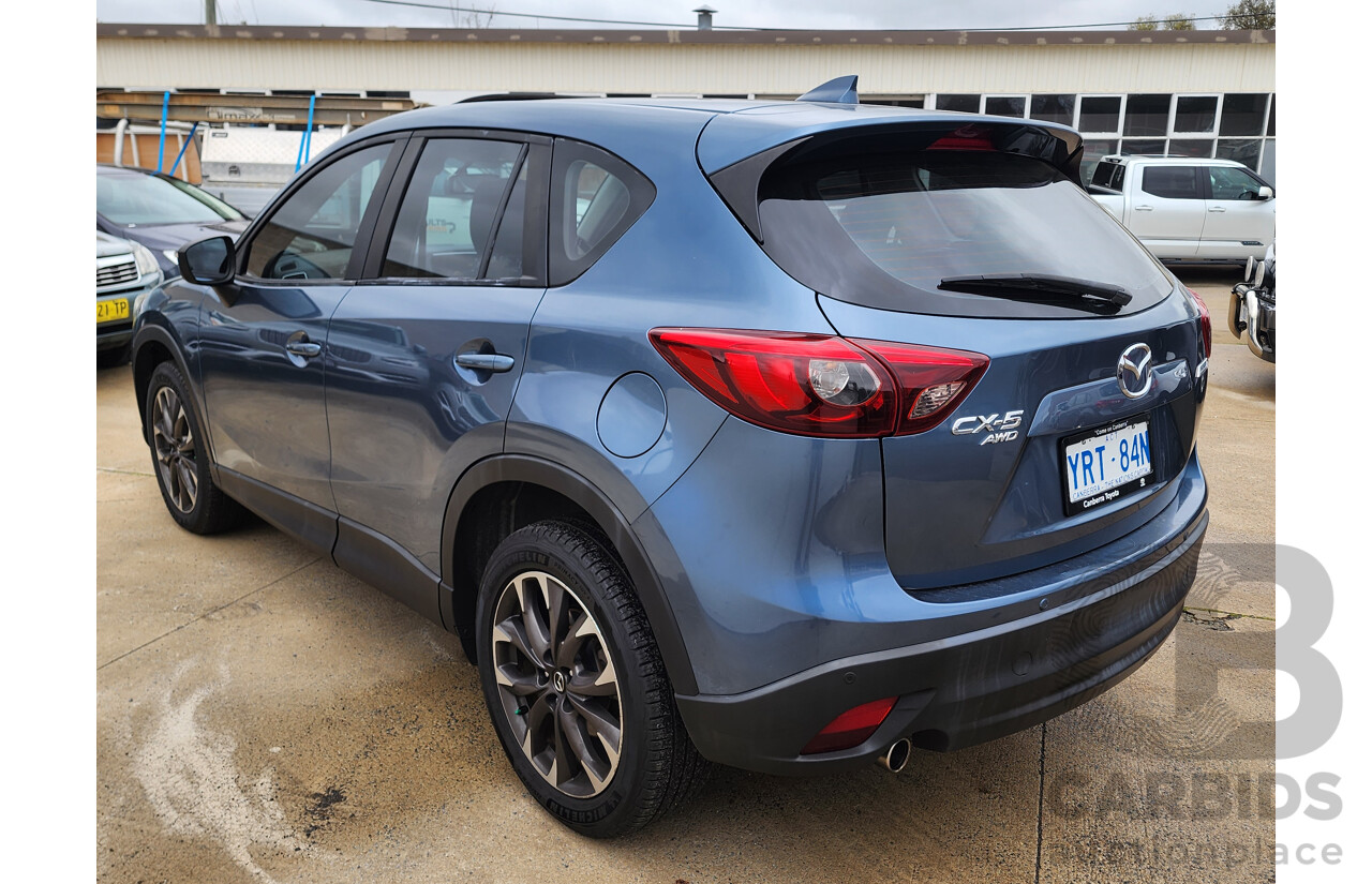 02/2016 Mazda Cx-5 GT (4x4) MY15 4d Wagon Blue 2.2L